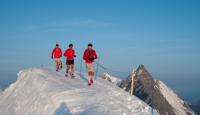 François D'Haene et Kilian Jornet Ice Trail Tarentaise  2013 photo www.photossports.com